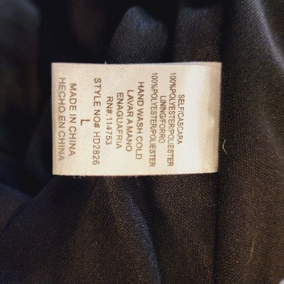 The Clothing Company Women's‎ Dress Large Pleated Black Lace Off Shoulder Party - Picture 7 of 7